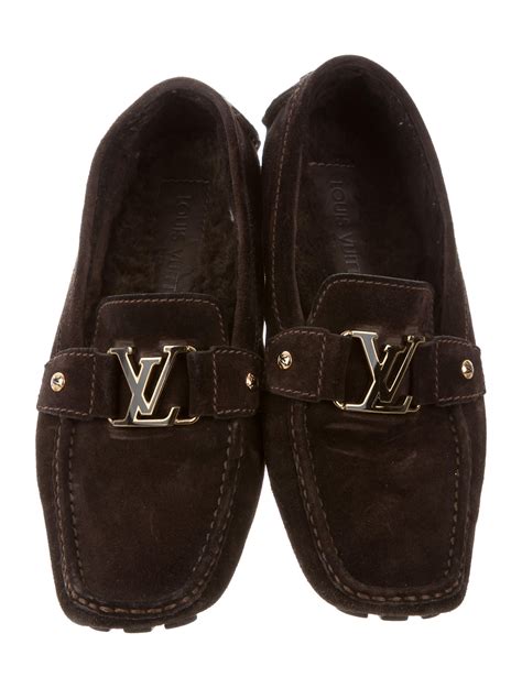 Louis Vuitton suede loafers